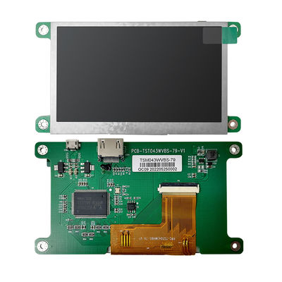 HDMI Arayüzü 800x480 Çözünürlük TFT LCD Ekran 4.3 İnç ST7262E43