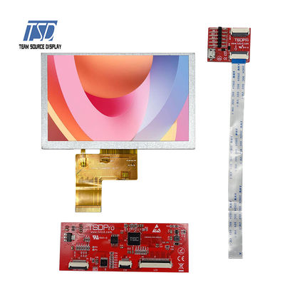 500nit Renkli TFT UART LCD Ekran 5 İnç 800x480 Çözünürlük ST7262 IC