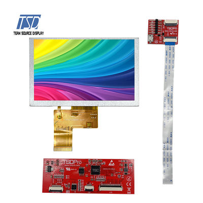 500nit Renkli TFT UART LCD Ekran 5 İnç 800x480 Çözünürlük ST7262 IC
