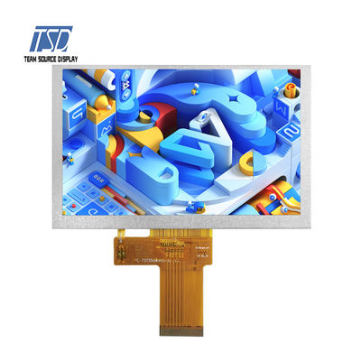 5 İnç 800x480 IPS Glass 500nits Transmissive LCD Ekran 5&quot; LVDS Arayüz Modülü