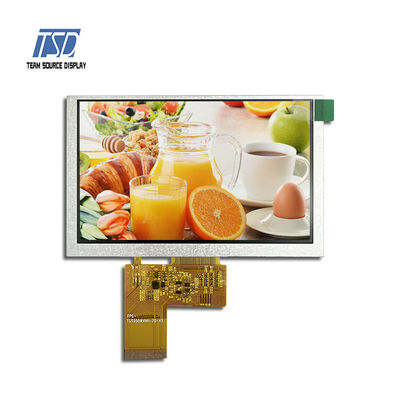 5'' 5 İnç 800xRGBx480 Çözünürlük RGB Arayüzü IPS TFT LCD Ekran Modülü